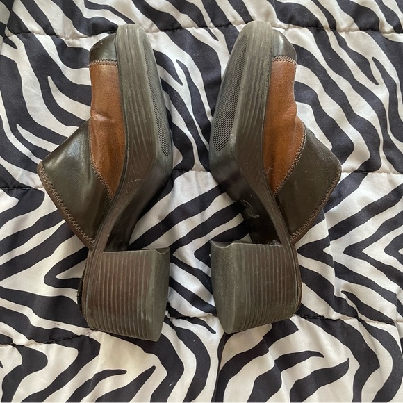 vintage arizona patchwork platform clogs - Picture 3 of 3